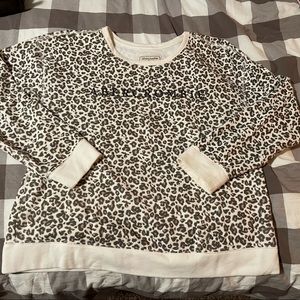 Abercrombie Leopard Print Crew neck